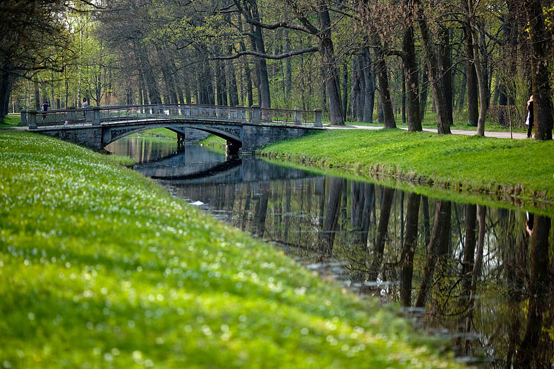 canals of catherine park in tsarskoye selo